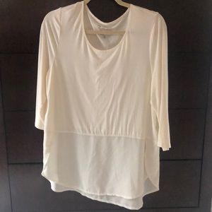 White Chico’s 3/4 length sleeve shirt